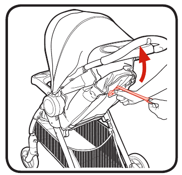 Graco - FastAction SE - Om de stoel achterover te hellen - Stap 2 Om de stoel achterover te hellen - Stap 2