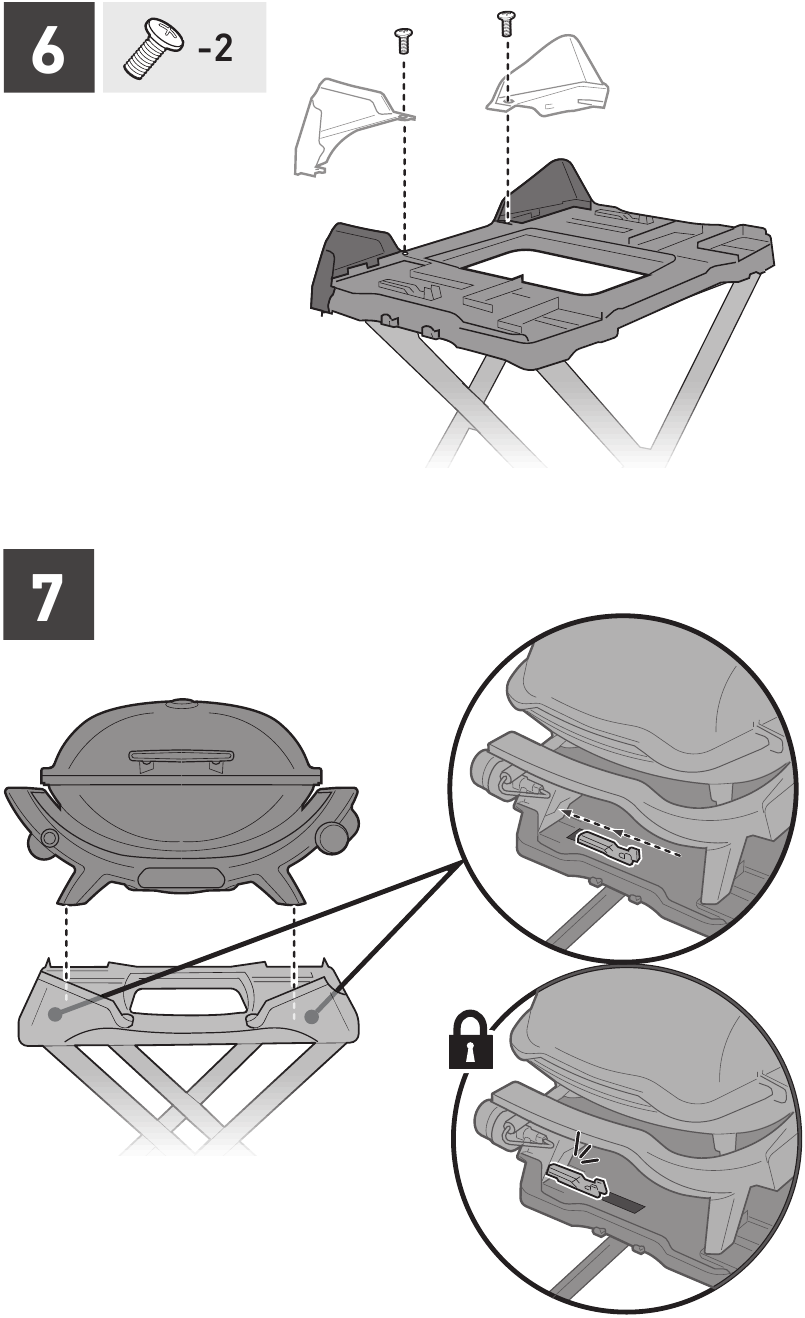 Weber - Baby Q - Montage - Stap 5 Montage - Stap 5