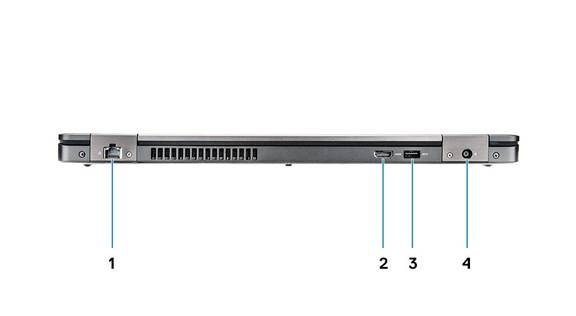 Dell - Precision 3530 - Achteraanzicht Achteraanzicht