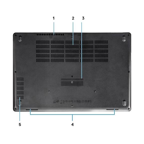 Dell - Precision 3530 - Onderaanzicht Onderaanzicht