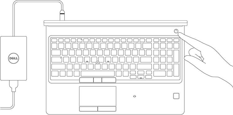 Dell - Precision 3530 - Uw computer instellen - Stap 2 Uw computer instellen - Stap 2