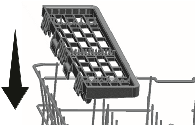 Beko - DFS Series - Multifunctioneel rek voor de bovenste korf - Stap 3 Multifunctioneel rek voor de bovenste korf - Stap 3