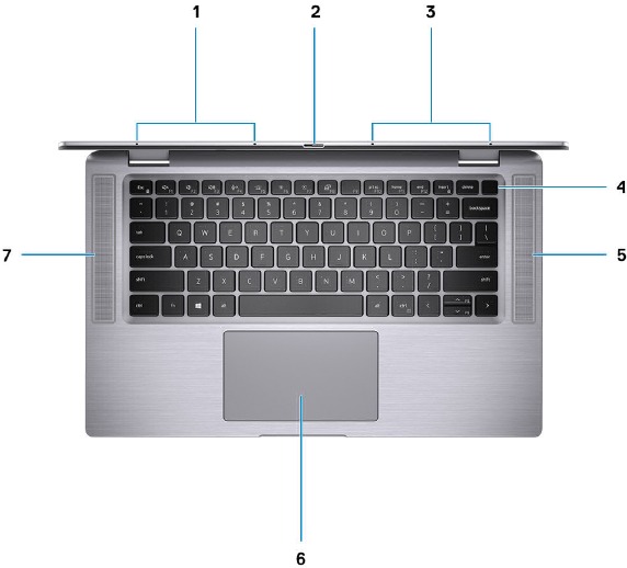 Dell - Latitude 9510 - Aanzichten - Bovenaanzicht Aanzichten - Bovenaanzicht