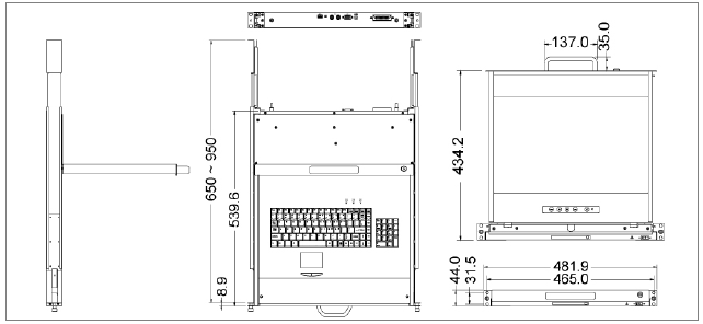 Gemini - 15 - Gemini 19 breedbeeld Specificatie - Afmeting Gemini 19 breedbeeld Specificatie - Afmeting
