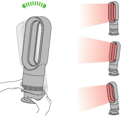 Dyson - AM09 - Het apparaat kantelen Het apparaat kantelen