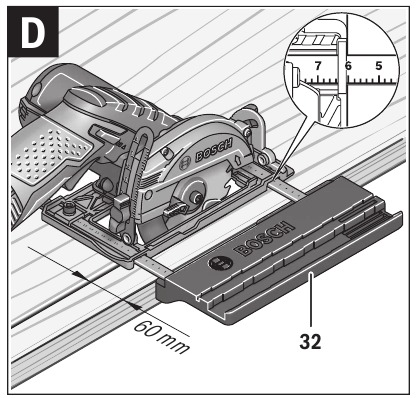 Bosch - GKS 12V-26 Professional - Zagen met parallelgeleider Zagen met parallelgeleider