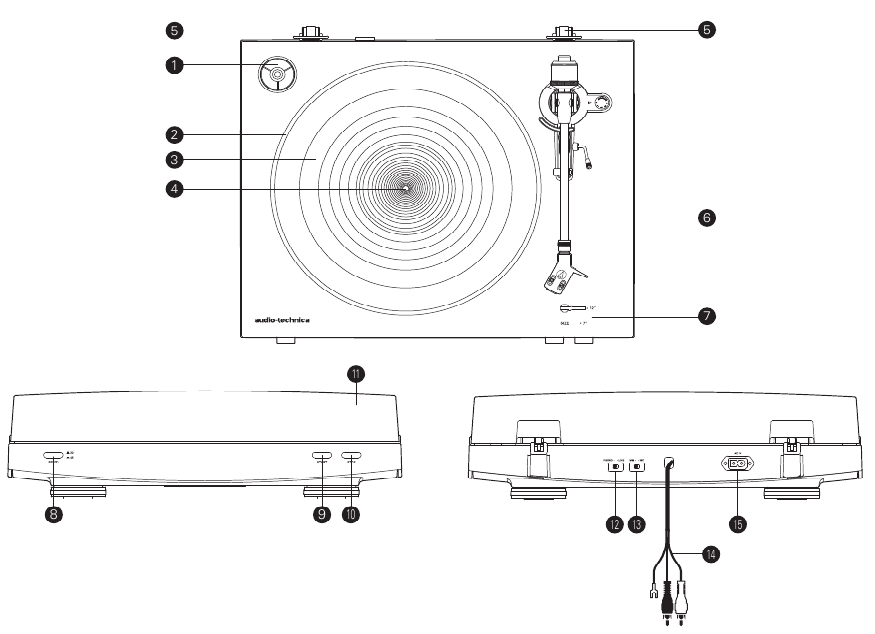 Audio Technica - AT-LP3 - Algemeen diagram Algemeen diagram