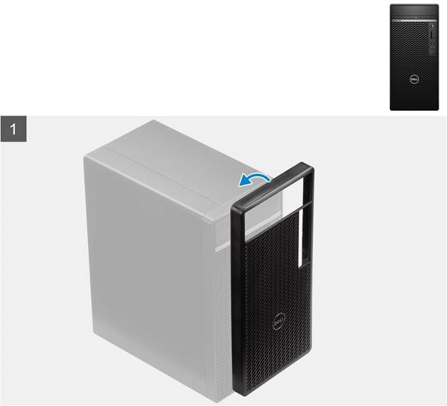 Dell - OptiPlex 7090 - Stoffilter voor Tower - Stap 1 Stoffilter voor Tower - Stap 1