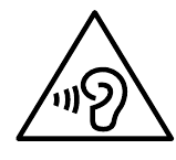 Pictogram voorzichtigheid hoofdtelefoon
