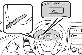 Toyota - COROLLA 2010 - FEATURES/OPERATIONS - Clock FUNCTIES/WERKING - Klok