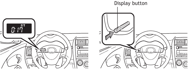 Toyota - COROLLA 2010 - Multi-information display Multi-informatie display