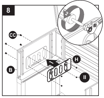 Dyna-Glo - DGN576SNC - MONTAGE-INSTRUCTIES - Stap 8 MONTAGE-INSTRUCTIES - Stap 8