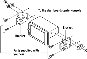 Sony - XAV-AX1000 - Het apparaat in een Japanse auto monteren Het apparaat in een Japanse auto monteren