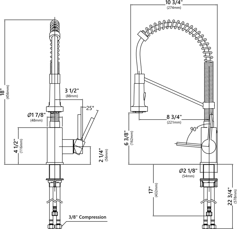 Kraus - Bolden Series - Kraan Afmetingen Kraan Afmetingen