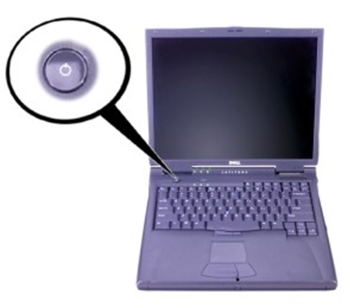Dell - Latitude PP01X - De computer inschakelen De computer inschakelen
