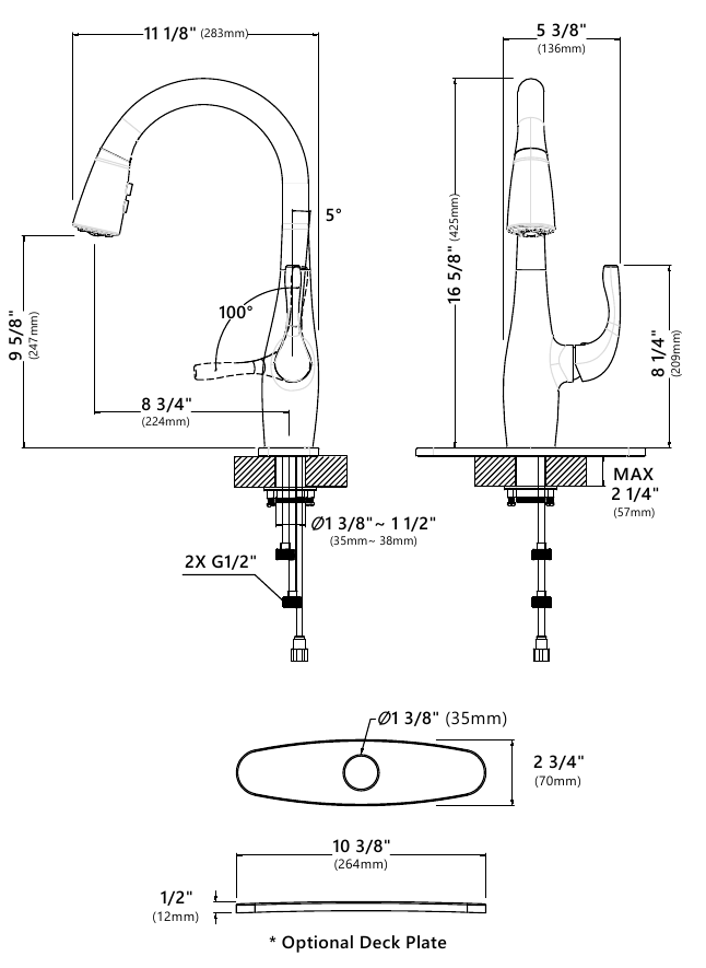 Kraus - Esina KPF-1670 - Procedure voor kraaninstallatie - Stap 1 Procedure voor kraaninstallatie - Stap 1