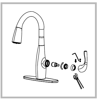 Kraus - Esina KPF-1670 - Onderhoud - Cartridge vervangen - Stap 3 Onderhoud - Cartridge vervangen - Stap 3