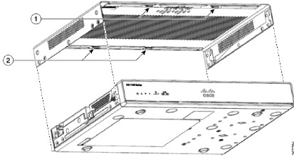 Cisco - 1000 Series - C111X en C1111x - De deksel vervangen - Stap 1 C111X en C1111x - De deksel vervangen - Stap 1