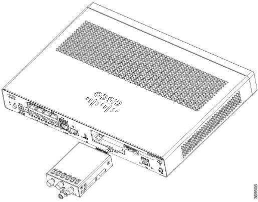 Cisco - 1000-serie - Een LTE-insteekmodule/C1101-4P installeren - Stap 2 Een LTE-insteekmodule/C1101-4P installeren - Stap 2