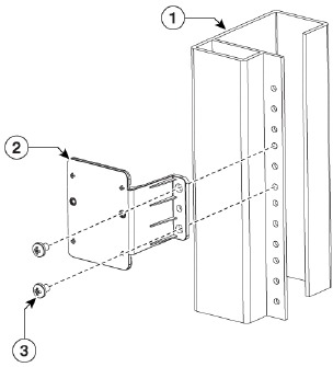 Cisco - 1000-serie - Rackmontage van de antenne - Stap 1 Rackmontage van de antenne - Stap 1
