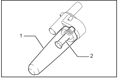 Makita - DCL182 - Cycloonopzetstuk - Reinigen - Stap 1 Cycloonopzetstuk - Reinigen - Stap 1