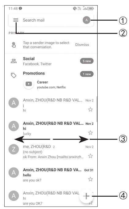 TCL - 10 Pro - Gmail Gmail