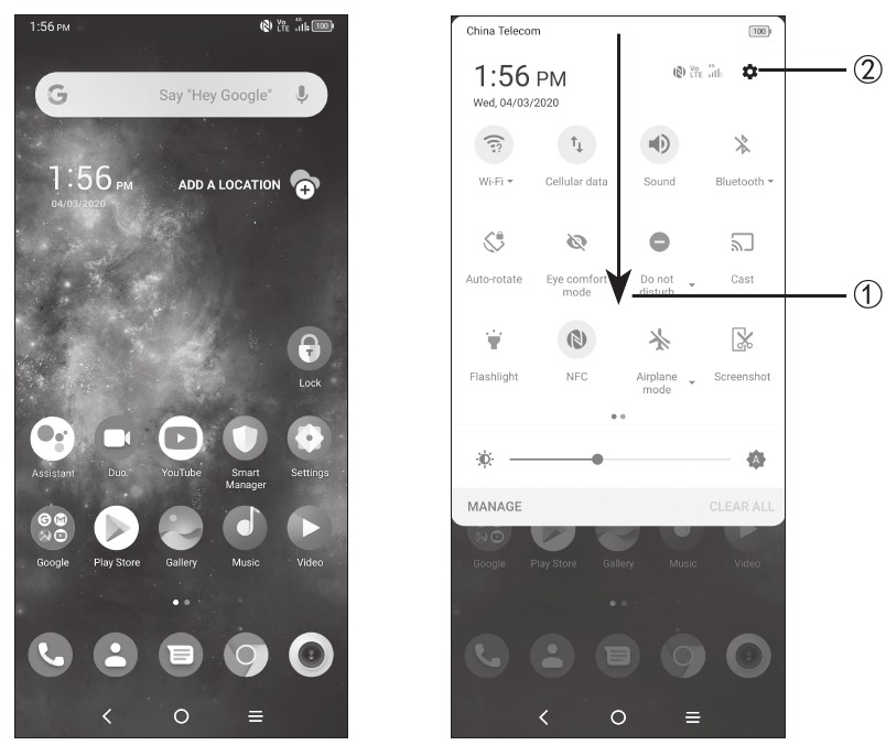 TCL - 10 Pro - Startscherm Startscherm