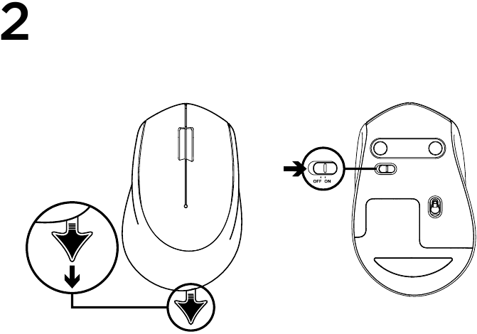 Logitech - M280 - Instellen - Stap 2 Instellen - Stap 2