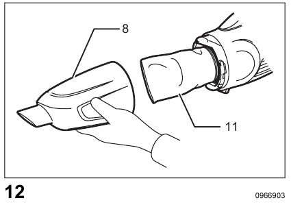 Makita - DCL180 - Stof verwijderen voor hoogwaardig filter - Stap 1 Stof verwijderen voor hoogwaardig filter - Stap 1