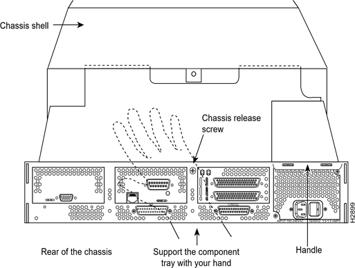 Cisco - 4000 Series - Componentlade verwijderen Componentlade verwijderen