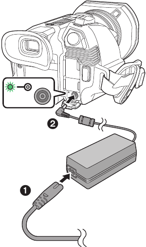 Panasonic - HC-X1500 - De batterij opladen De batterij opladen