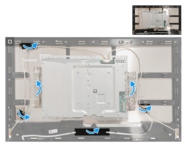 Dell - Alienware 27 - De metalen afscherming installeren - Stap 5 De metalen afscherming installeren - Stap 5