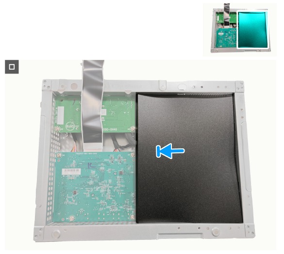 Dell - Alienware 27 - Het moederbord en de voedingskaart installeren - Stap 3 Het moederbord en de voedingskaart installeren - Stap 3