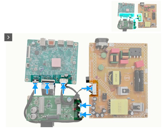 Dell - Alienware 27 - Het moederbord en de voedingskaart installeren - Stap 1 Het moederbord en de voedingskaart installeren - Stap 1