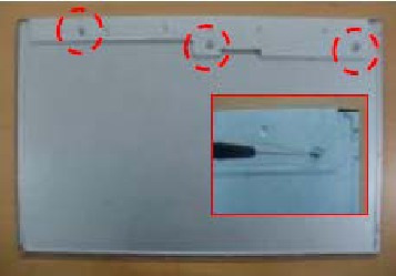 HP - EliteDisplay E241i - LCD-PANEEL ONTPLOFFEN - Stap 1 LCD-PANEEL ONTPLOFFEN - Stap 1