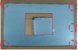 HP - EliteDisplay E241i - LCD-PANEEL ONTPLOFFEN - Stap 5 LCD-PANEEL ONTPLOFFEN - Stap 5
