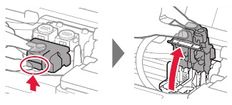 Canon - Pixma G1110 Series - De cartridge installeren - Stap 1 De cartridge installeren - Stap 1