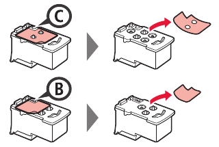 Canon - Pixma G1110 Series - De cartridge installeren - Stap 2 De cartridge installeren - Stap 2