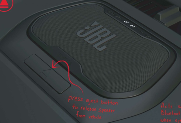 JBL - Toyota Flex - De unit uit het dock halen De unit uit het dock halen