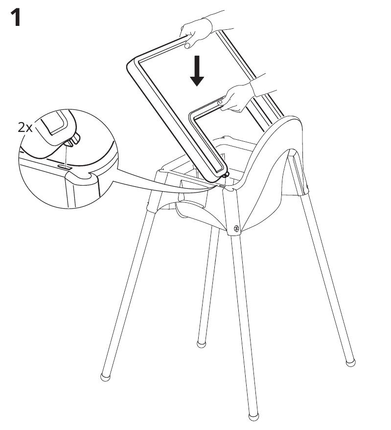 IKEA - ANTILOP - Instellen - Stap 1 Instellen - Stap 1