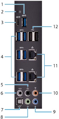 Dell - Alienware Area-51 R7 - Aanzichten van het product - Achterpaneel Aanzichten van het product - Achterpaneel