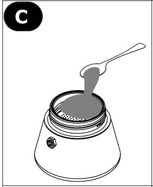 Bialetti - VENUS - HOE KOFFIE TE ZETTEN - Stap 3 HOE KOFFIE TE ZETTEN - Stap 3