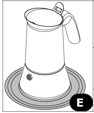 Bialetti - VENUS - HOE KOFFIE TE ZETTEN - Stap 5 HOE KOFFIE TE ZETTEN - Stap 5