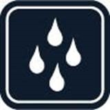 Pictogram: Houd uw apparaat droog