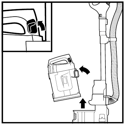 Shark - Navigator Lift-Away UV650 - DE STOFBEKER LEGEN - Stap 1 DE STOFBEKER LEGEN - Stap 1