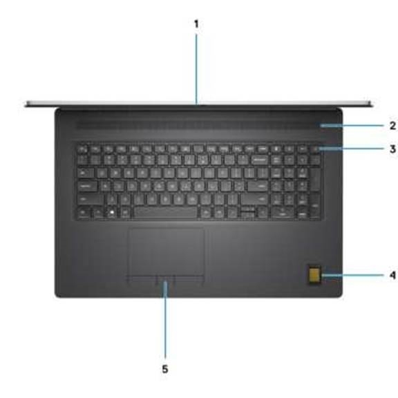 Dell - Precision 7760 - Boven aanzicht Boven aanzicht