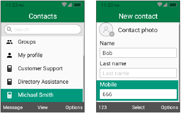 TCL - FLIP Go - Contacten - Een contact toevoegen Contacten - Een contact toevoegen