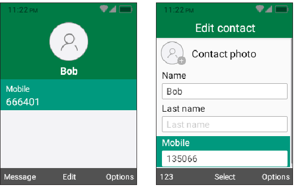 TCL - FLIP Go - Contacten - Een contact bewerken Contacten - Een contact bewerken