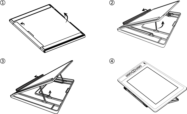 Huion - KAMVAS 16 - Verstelbare Standaard Verstelbare Standaard