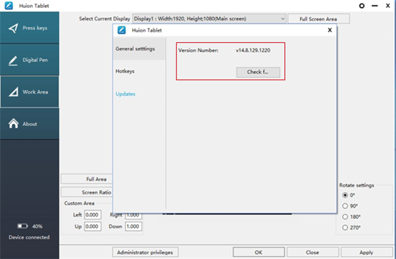 Huion - KAMVAS 16 - Updates Updates